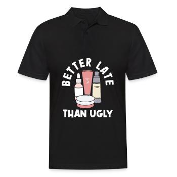 Hautpflege Kosmetikerin Kosmetik - Männer Poloshirt - Schwarz - Vorne - Kai (181cm)