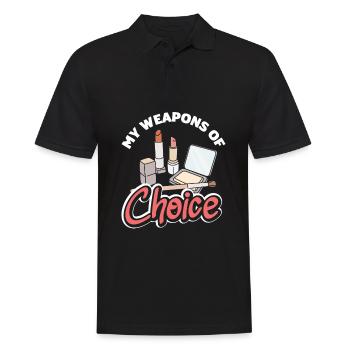 Hautpflege Kosmetikerin Kosmetik - Männer Poloshirt - Schwarz - Vorne - Kai (181cm)