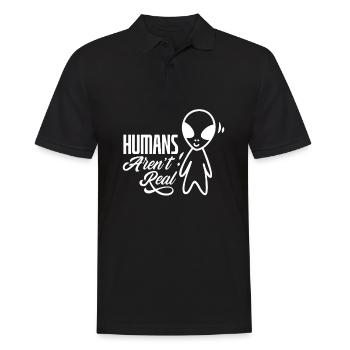 Drôle de cadeau extraterrestre extraterrestre - Polo Homme - noir - Devant - Kai (181cm)