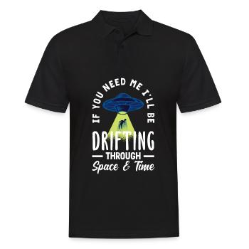 Drôle de cadeau extraterrestre extraterrestre - Polo Homme - noir - Devant - Kai (181cm)