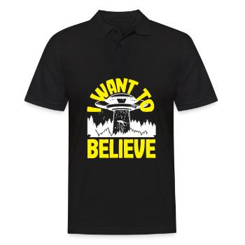 Drôle de cadeau extraterrestre extraterrestre - Polo Homme - noir - Devant - Kai (181cm)