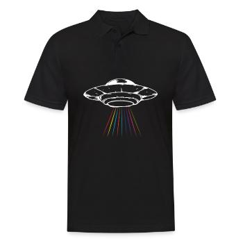 Drôle de cadeau extraterrestre extraterrestre - Polo Homme - noir - Devant - Kai (181cm)