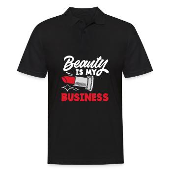Hautpflege Kosmetikerin Kosmetik - Männer Poloshirt - Schwarz - Vorne - Kai (181cm)