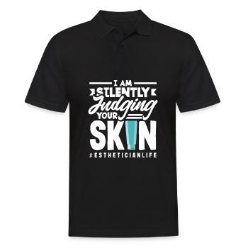 Hautpflege Kosmetikerin Kosmetik - Männer Poloshirt - Schwarz - Vorne - Kai (181cm)
