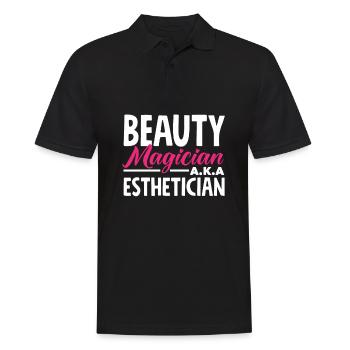 Hautpflege Kosmetikerin Kosmetik - Männer Poloshirt - Schwarz - Vorne - Kai (181cm)