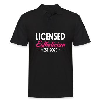 Hautpflege Kosmetikerin Kosmetik - Männer Poloshirt - Schwarz - Vorne - Kai (181cm)