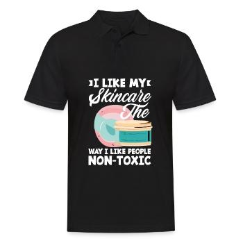 Hautpflege Kosmetikerin Kosmetik - Männer Poloshirt - Schwarz - Vorne - Kai (181cm)