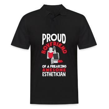 Hautpflege Kosmetikerin Kosmetik - Männer Poloshirt - Schwarz - Vorne - Kai (181cm)