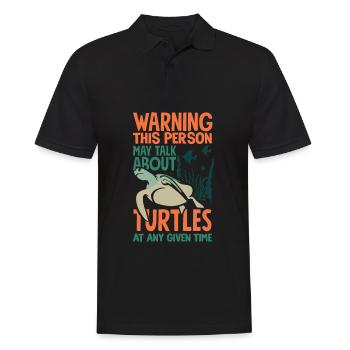 Tortue Tortue Mer Cadeau - Polo Homme - noir - Devant - Kai (181cm)