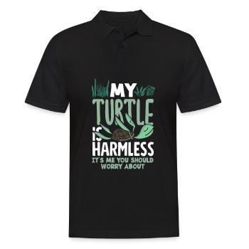 Turtle Sea Turtle Gift - Men's Polo Shirt - black - Front - Kai (181cm)
