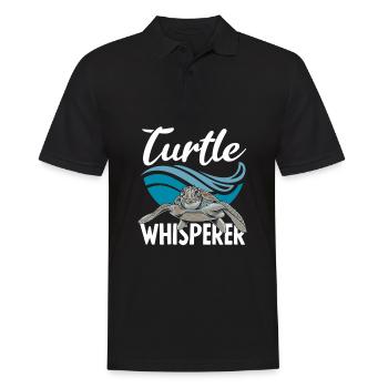 Tortue Tortue Mer Cadeau - Polo Homme - noir - Devant - Kai (181cm)