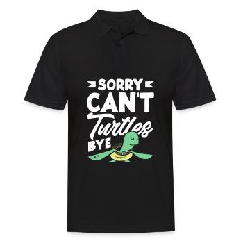 Tortue Tortue Mer Cadeau - Polo Homme - noir - Devant - Kai (181cm)