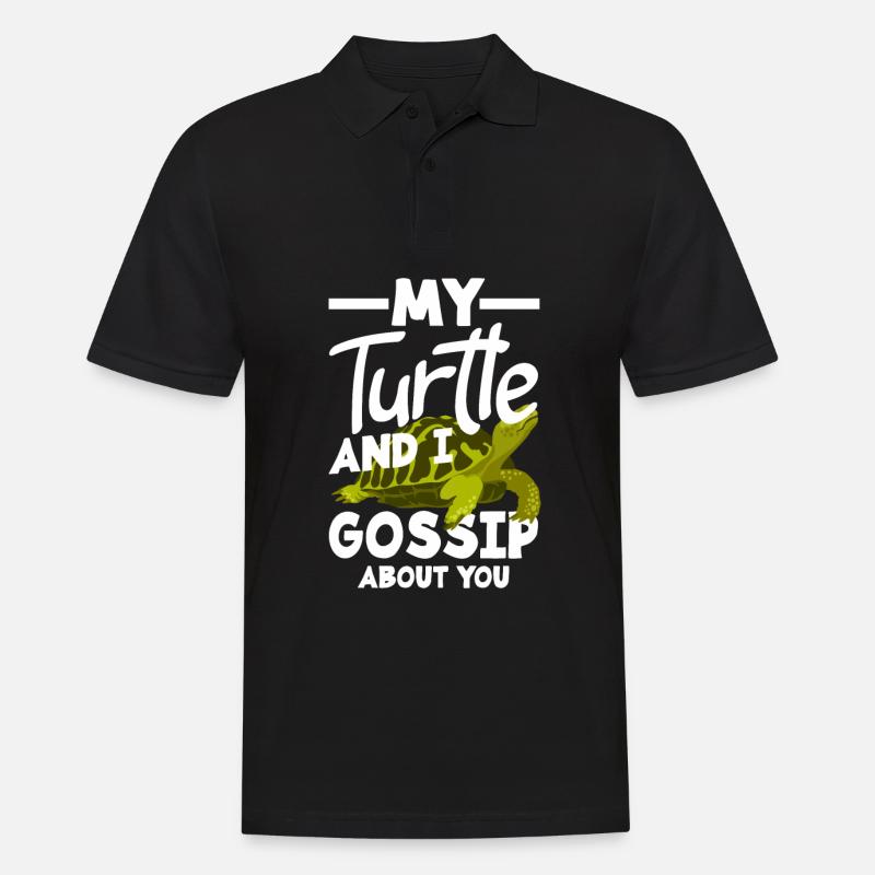 Turtle Sea Turtle Gift - Men's Polo Shirt - black