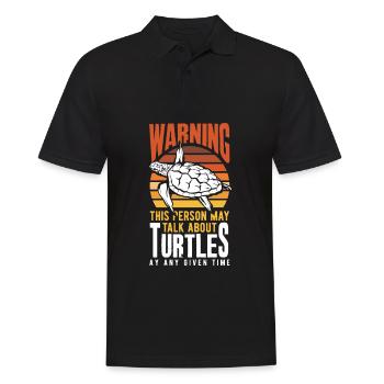 Tortue Tortue Mer Cadeau - Polo Homme - noir - Devant - Kai (181cm)