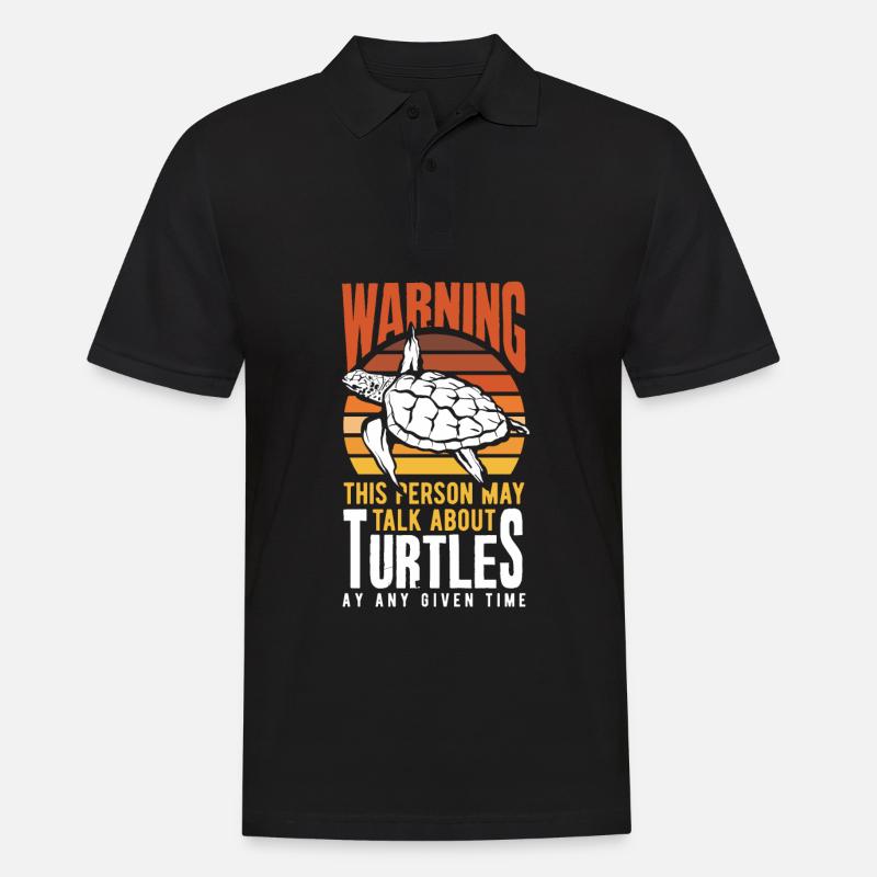 Turtle Sea Turtle Gift - Men's Polo Shirt - black