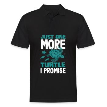 Tortue Tortue Mer Cadeau - Polo Homme - noir - Devant - Kai (181cm)