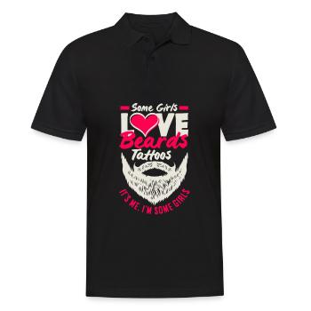Soins de la barbe Beard Lover Hommes Barbe - Polo Homme - noir - Devant - Kai (181cm)