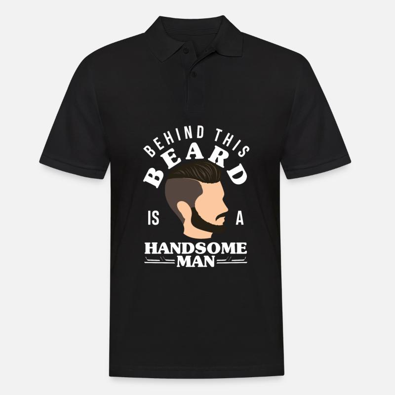 Bartpflege Bart Liebhaber Männer Bart - Männer Poloshirt - Schwarz