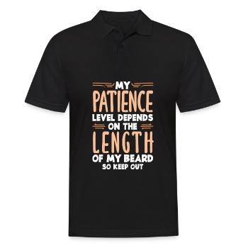 Soins de la barbe Beard Lover Hommes Barbe - Polo Homme - noir - Devant - Kai (181cm)