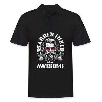 Bartpflege Bart Liebhaber Männer Bart - Männer Poloshirt - Schwarz - Vorne - Kai (181cm)