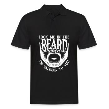 Bartpflege Bart Liebhaber Männer Bart - Männer Poloshirt - Schwarz - Vorne - Kai (181cm)