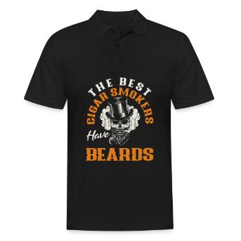 Bartpflege Bart Liebhaber Männer Bart - Männer Poloshirt - Schwarz - Vorne - Kai (181cm)