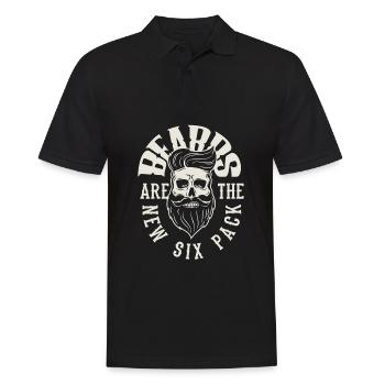 Bartpflege Bart Liebhaber Männer Bart - Männer Poloshirt - Schwarz - Vorne - Kai (181cm)