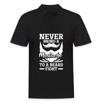 Beard Care Beard Lover Men Beard - Men's Polo Shirt - black - Front - Kai (181cm)