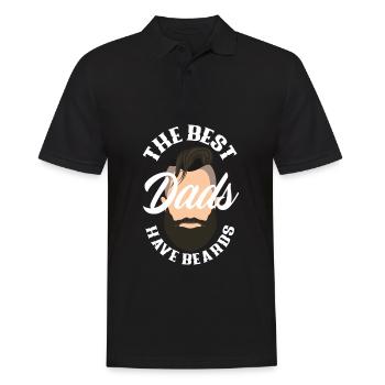 Bartpflege Bart Liebhaber Männer Bart - Männer Poloshirt - Schwarz - Vorne - Kai (181cm)