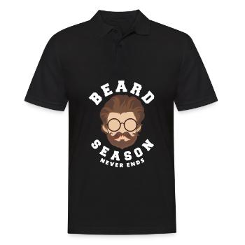 Soins de la barbe Beard Lover Hommes Barbe - Polo Homme - noir - Devant - Kai (181cm)
