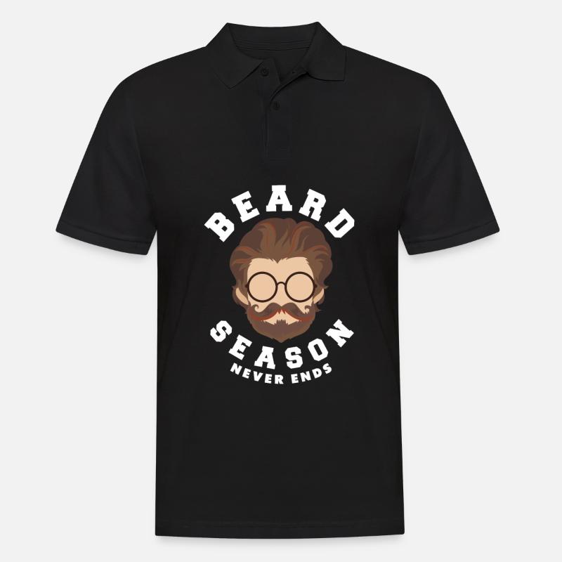 Bartpflege Bart Liebhaber Männer Bart - Männer Poloshirt - Schwarz