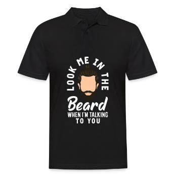 Bartpflege Bart Liebhaber Männer Bart - Männer Poloshirt - Schwarz - Vorne - Kai (181cm)