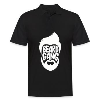 Beard Care Beard Lover Men Beard - Men's Polo Shirt - black - Front - Kai (181cm)