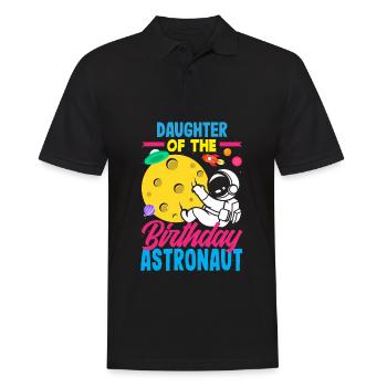 Anniversaire des enfants Membres de la famille des astronautes - Polo Homme - noir - Devant - Kai (181cm)