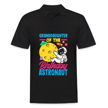Anniversaire des enfants Membres de la famille des astronautes - Polo Homme - noir - Devant - Kai (181cm)