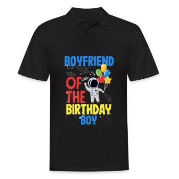 Anniversaire des enfants Membres de la famille des astronautes - Polo Homme - noir - Devant - Kai (181cm)