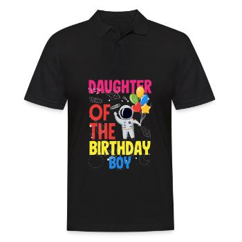 Anniversaire des enfants Membres de la famille des astronautes - Polo Homme - noir - Devant - Kai (181cm)