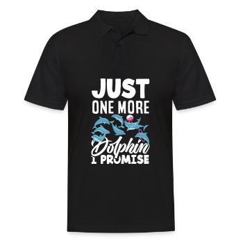 Nur Noch Ein Delfin Versprochen - Männer Poloshirt - Schwarz - Vorne - Kai (181cm)