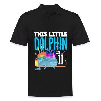 Ce petit dauphin a 11 11 ans - Polo Homme - noir - Devant - Kai (181cm)