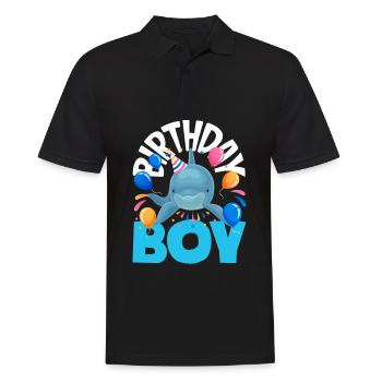 Dauphin - Enfant d’anniversaire - Polo Homme - noir - Devant - Kai (181cm)