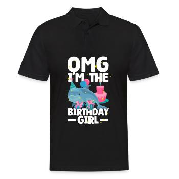 Dauphin Anniversaire Fille - Polo Homme - noir - Devant - Kai (181cm)