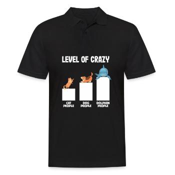 Niveau de liste d’animaux fous Amoureux des animaux - Polo Homme - noir - Devant - Kai (181cm)