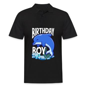 Dauphin - Enfant d’anniversaire - Polo Homme - noir - Devant - Kai (181cm)