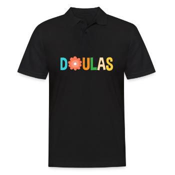 Doula Geschenk Doula Doulas - Männer Poloshirt - Schwarz - Vorne - Kai (181cm)