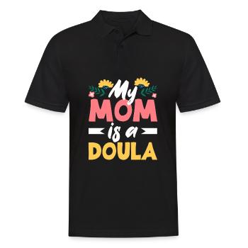 Doula Geschenk Doula Doulas - Männer Poloshirt - Schwarz - Vorne - Kai (181cm)