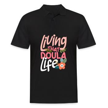 Doula Geschenk Doula Doulas - Männer Poloshirt - Schwarz - Vorne - Kai (181cm)