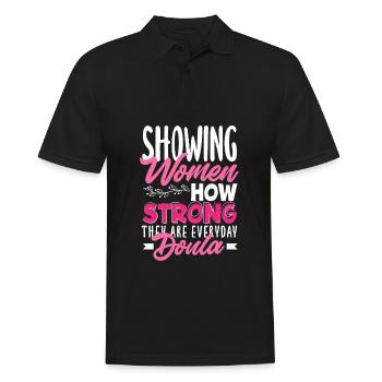 Doula Geschenk Doula Doulas - Männer Poloshirt - Schwarz - Vorne - Kai (181cm)