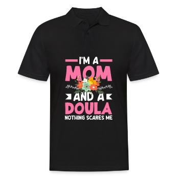 Doula Geschenk Doula Doulas - Männer Poloshirt - Schwarz - Vorne - Kai (181cm)