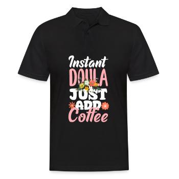 Doula Geschenk Doula Doulas - Männer Poloshirt - Schwarz - Vorne - Kai (181cm)
