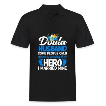 Doula Geschenk Doula Doulas - Männer Poloshirt - Schwarz - Vorne - Kai (181cm)